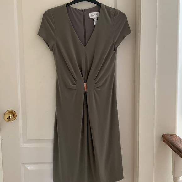 Olive green Joseph Ribkoff dress - Picture 1 of 9
